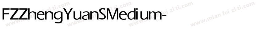 FZZhengYuanS Medium字体转换